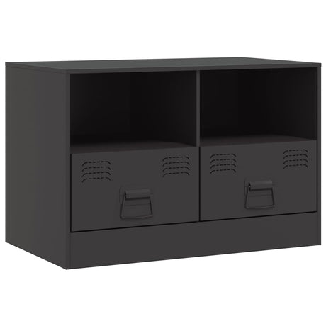 Vidaxl tv-meubel 67x39x44 cm staal zwart