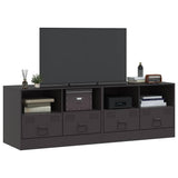 Vidaxl tv-meubelen 2 st 67x39x44 cm staal zwart