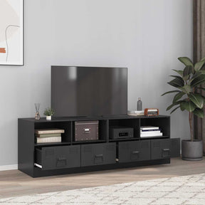 Vidaxl tv-meubelen 2 st 67x39x44 cm staal zwart