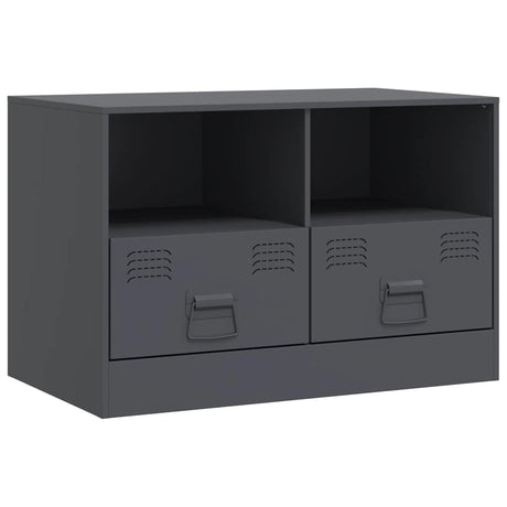 Vidaxl tv-meubel 67x39x44 cm staal antracietkleurig