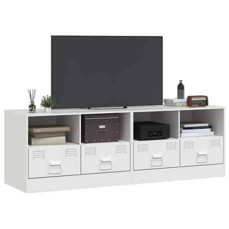Vidaxl tv-meubelen 2 st 67x39x44 cm staal wit