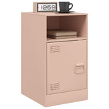 Vidaxl nachtkastjes 2 st 34,5x39x62 cm staal roze