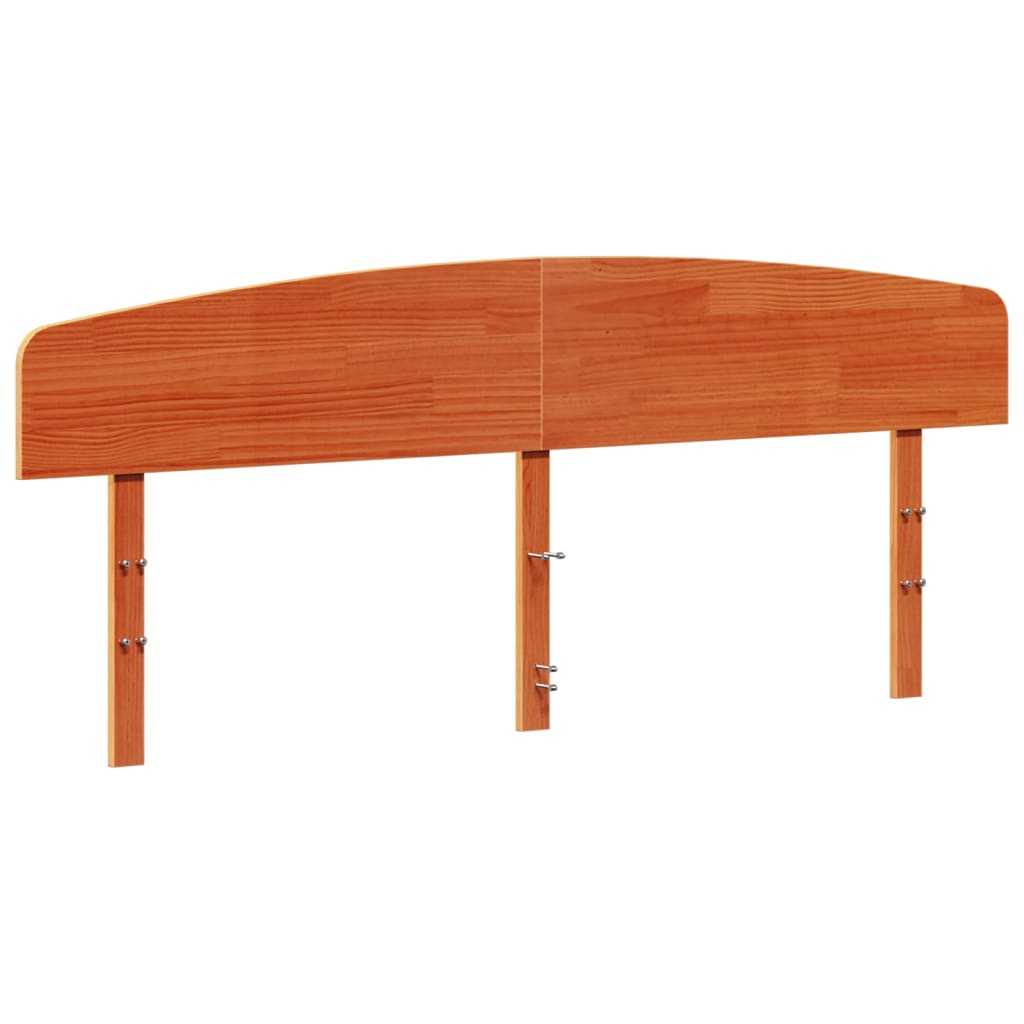 Vidaxl hoofdbord 180 cm massief grenenhout wasbruin