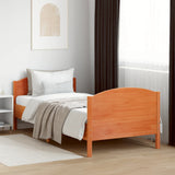 Vidaxl bedframe zonder matras massief grenenhout wasbruin 75x190 cm