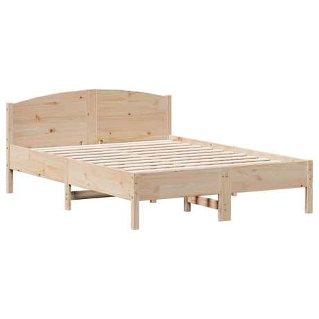 Vidaxl bedframe zonder matras massief grenenhout 135x190 cm