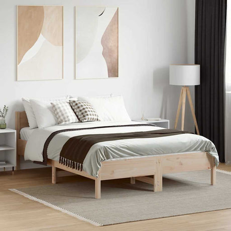 Vidaxl bedframe zonder matras massief grenenhout 120x190 cm