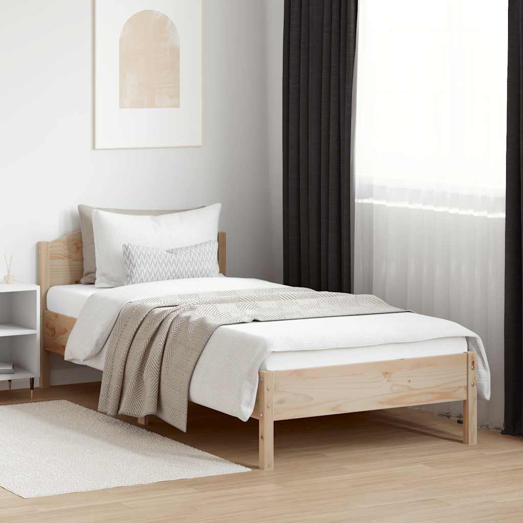 Vidaxl bedframe zonder matras massief grenenhout 100x200 cm