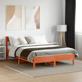 Vidaxl bedframe zonder matras massief grenenhout wasbruin 120x200 cm