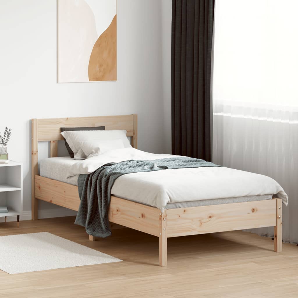 Vidaxl bedframe zonder matras massief grenenhout 90x190 cm