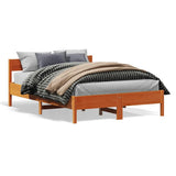 Vidaxl bedframe zonder matras massief grenenhout wasbruin 160x200 cm