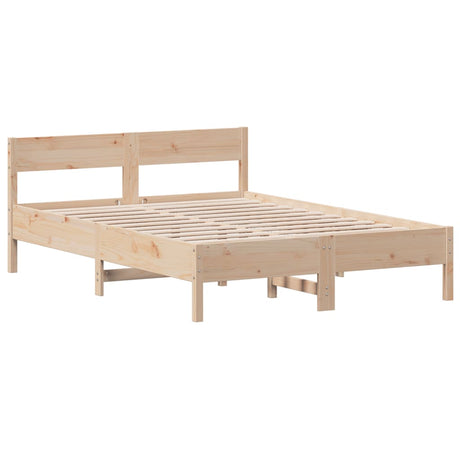 Vidaxl bedframe zonder matras massief grenenhout 140x200 cm