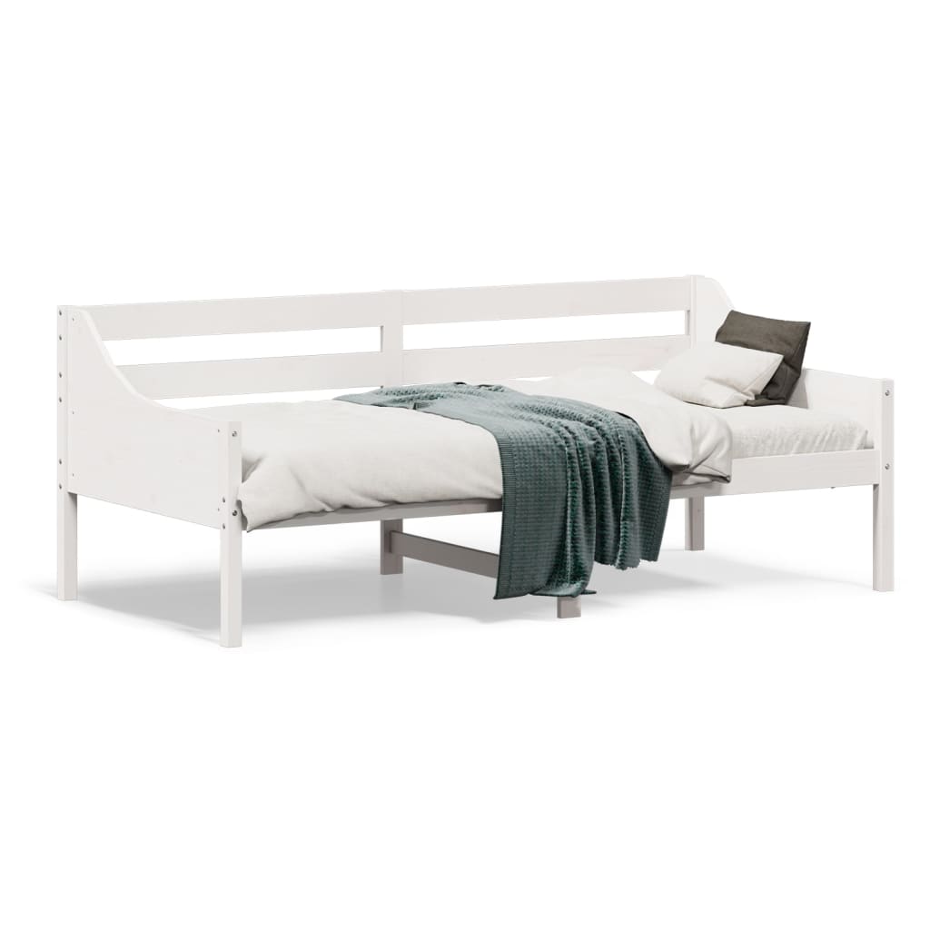 Vidaxl slaapbank zonder matras 90x190 cm massief grenenhout wit