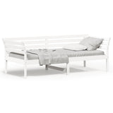 Vidaxl slaapbank zonder matras 100x200 cm massief grenenhout wit