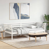 Vidaxl slaapbank zonder matras 100x200 cm massief grenenhout wit