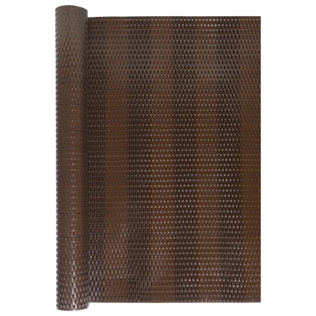 Vidaxx Balkonschirm 300x90 cm Polyrattan braun und schwarz
