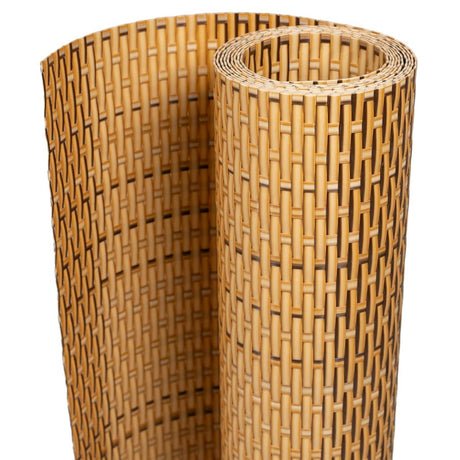 Vidaxx Balkonschirm 600x80 cm Polyrattan hellbraun