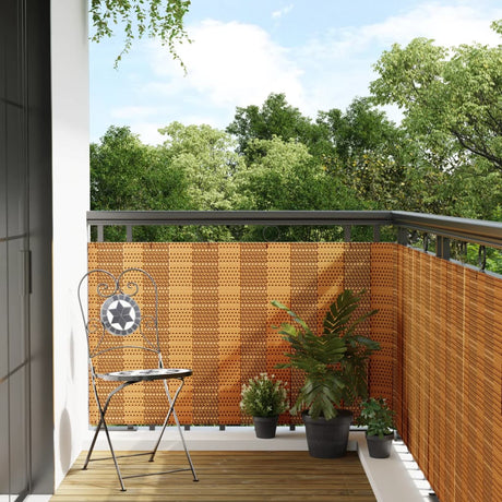 Vidaxx Balkonschirm 1000x100 cm Polyrattan hellbraun