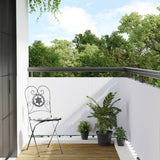 Vidaxx Balkonschirm 500x80 cm Polyrattan weiß