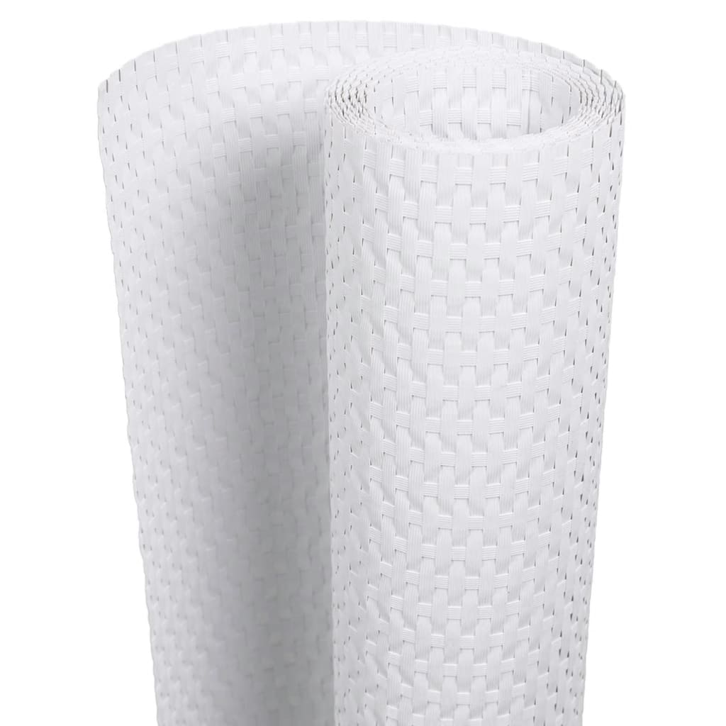 Vidaxx Balkonschirm 500x100 cm Polyrattan weiß