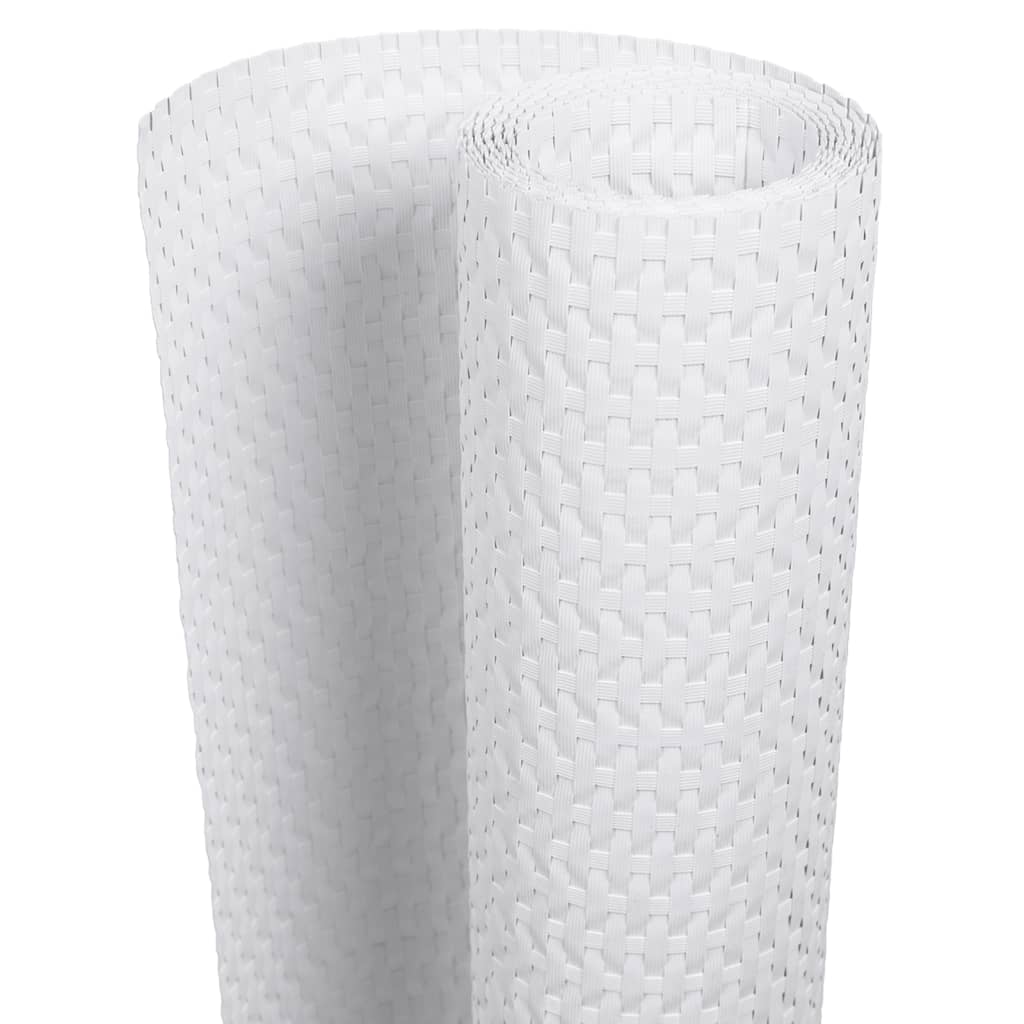 Vidaxx Balkonschirm 1000x80 cm Polyrattan weiß