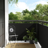 Vidaxx Balkonschirm 400x80 cm Polyrattan schwarz