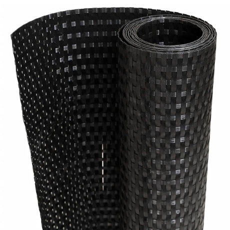 Vidaxx Balkonschirm 400x90 cm Polyrattan schwarz