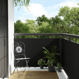 Vidaxx Balkonschirm 400x100 cm Polyrattan schwarz