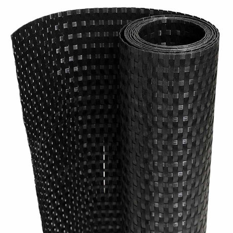 Vidaxx Balkonschirm 500x100 cm Polyrattan schwarz