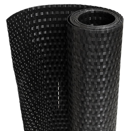 Vidaxx Balkonschirm 1000x80 cm Polyrattan schwarz