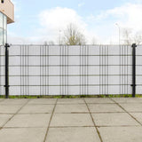 Vidaxx Balkonschirme 10 Stück 255x19 cm Polyrattan weiß