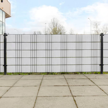 Vidaxx Balkonschirme 10 Stück 255x19 cm Polyrattan weiß