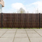 Vidaxx Balkonschirme 5 Stück 255x19 cm Polyrattan braun und schwarz