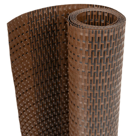 Vidaxx Balkonschirme 10 Stück 255x19 cm Polyrattan braun und schwarz