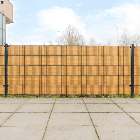 VidaXL Balkonschirme 10 Stück 255x19 cm Polyrattan hellbraun