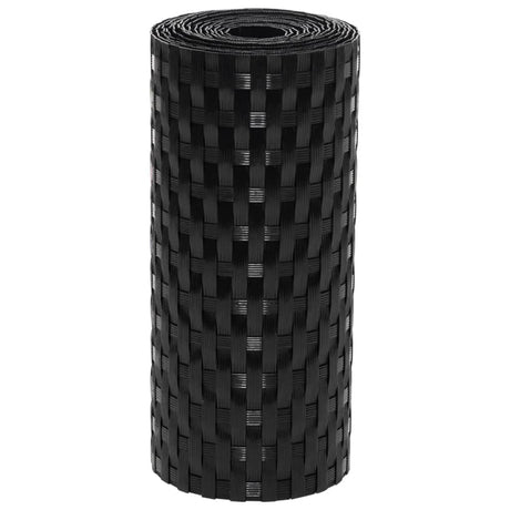 Vidaxx Balkonschirme 5 Stk. 255x19 cm Polyrattan schwarz