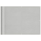 Vidaxx Balkonschirm 75x400 cm 100 % Oxford-Polyester hellgrau
