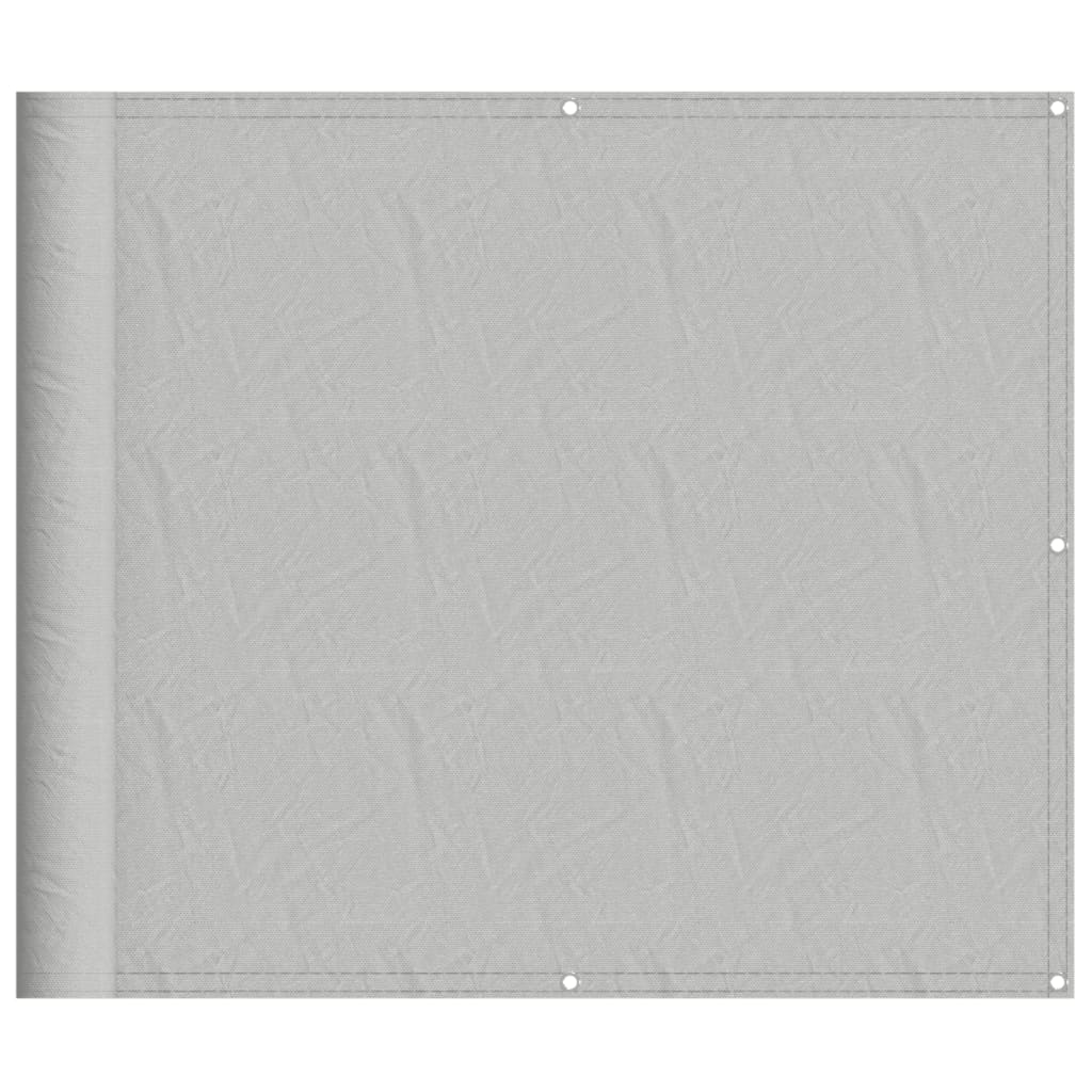 Vidaxx Balkonschirm 90x400 cm 100 % Oxford-Polyester hellgrau