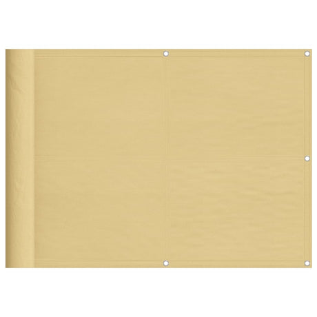 Vidaxx Balkonschirm 75x600 cm 100 % Oxford-Polyester sandfarben