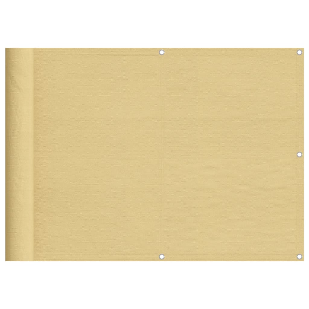 VidaXL Balkonschirm 75x800 cm 100 % Oxford-Polyester sandfarben