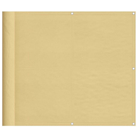 Vidaxl balkonscherm 90x800 cm 100% oxford polyester zandkleurig