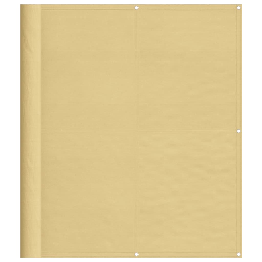 Vidaxx Balkonschirm 120x500 cm 100 % Oxford-Polyester sandfarben