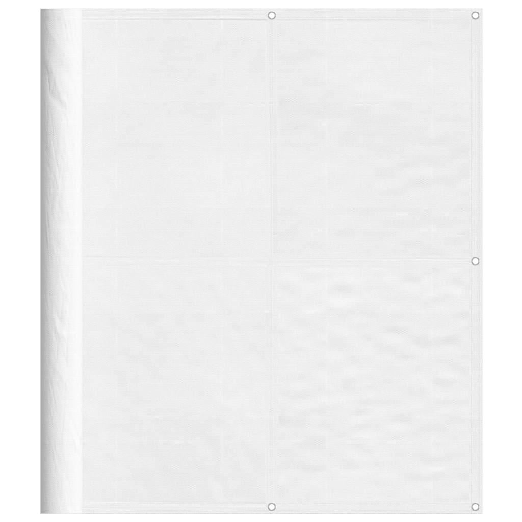 Vidaxx Balkonschirm 120x800 cm 100 % Oxford-Polyester weiß