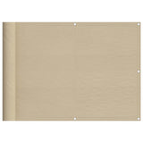 VidaXL Balkon-Sichtschutz 75 x 700 cm, 100 % Oxford-Polyester, Beige
