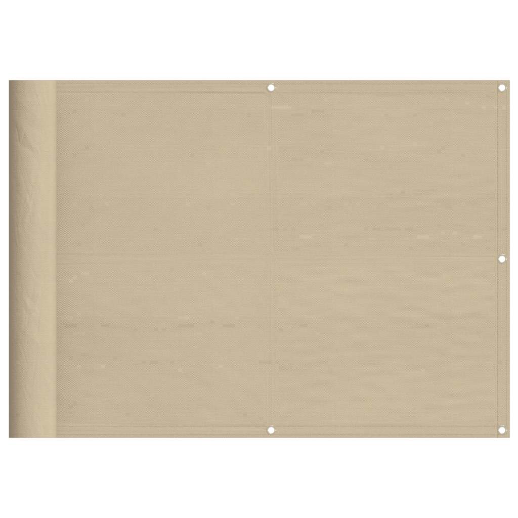 Vidaxx Balkonschirm 75x800 cm 100 % Oxford-Polyester beige