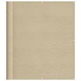 VidaXL Balkon-Sichtschutz 120 x 1000 cm, 100 % Oxford-Polyester, Beige
