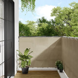 VidaXL Balkon-Sichtschutz 120 x 1000 cm, 100 % Oxford-Polyester, Beige