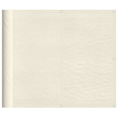 Vidaxl balkonscherm 90x700 cm 100% oxford polyester crèmekleurig