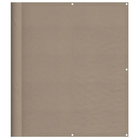 VidaXL Balkon-Sichtschutz 120 x 800 cm, 100 % Oxford-Polyester, Taupe