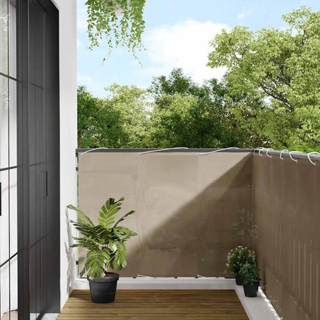 VidaXL Balkon-Sichtschutz 120 x 800 cm, 100 % Oxford-Polyester, Taupe