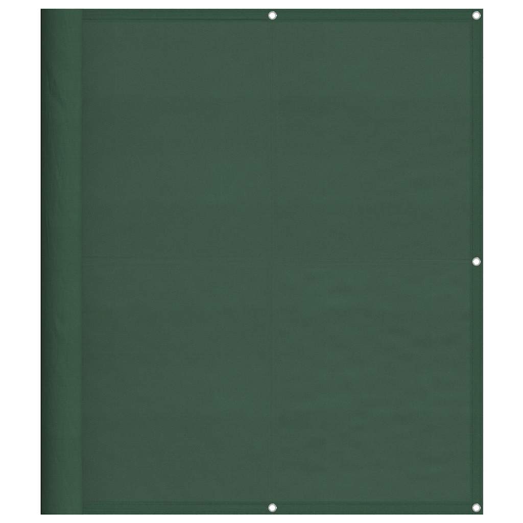 Vidaxx Balkonschirm 120x700 cm 100 % Oxford-Polyester dunkelgrün